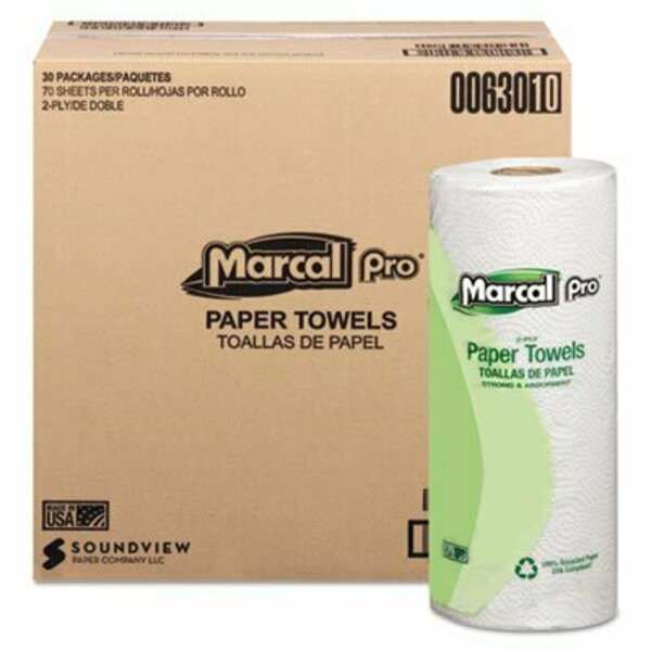 Soundview Marcal, 100% Premium Recycled Towels, 2-Ply, 11 X 9, White, 30PK 630